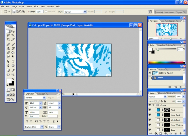 Creation of Eye Of The Tiger: Step 6